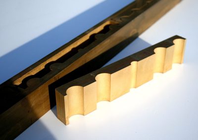 Découpe laiton sur barre 40x40